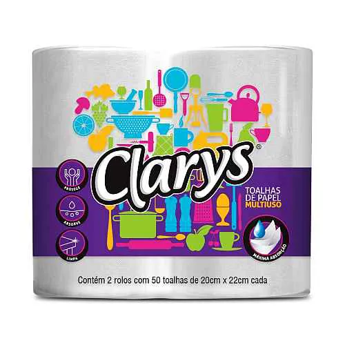 CLARYS ROLLO DE COCINA 2 X 50 PAÑOS