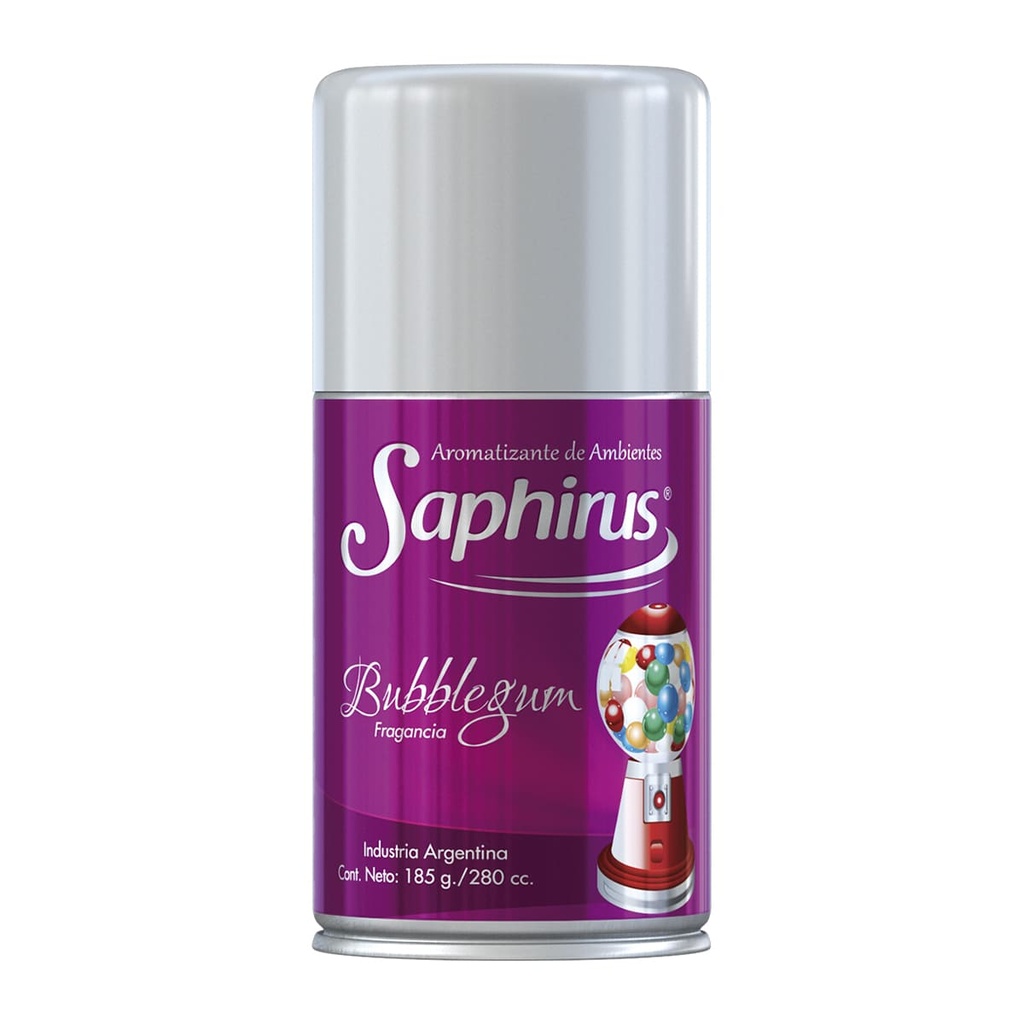 SAPHIRUS AEROSOL DE AMBIENTE BUBBLEGUM 280 CC