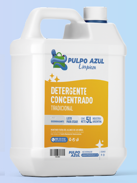 DETERGENTE PREMIUM PULPO AZUL X1L