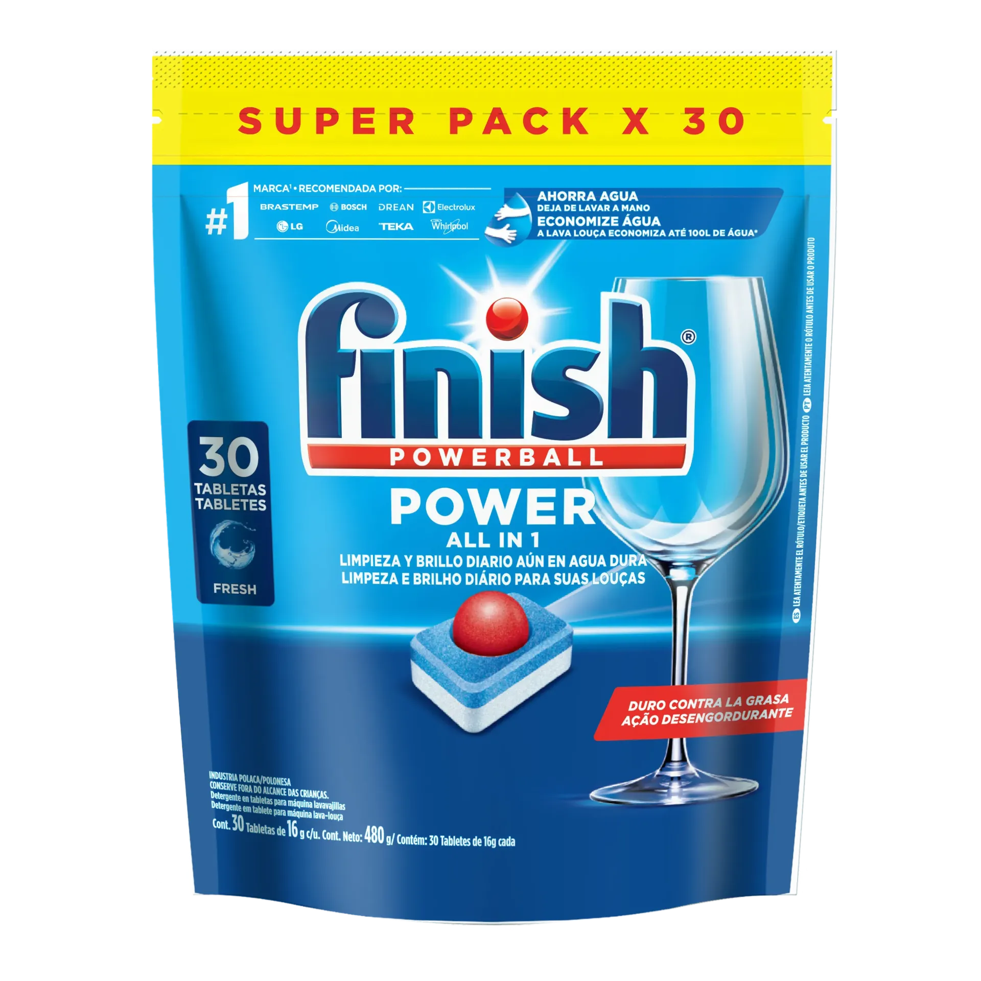 [102541] FINISH TABLETAS DETERGENTE 30UNI. 489GR.