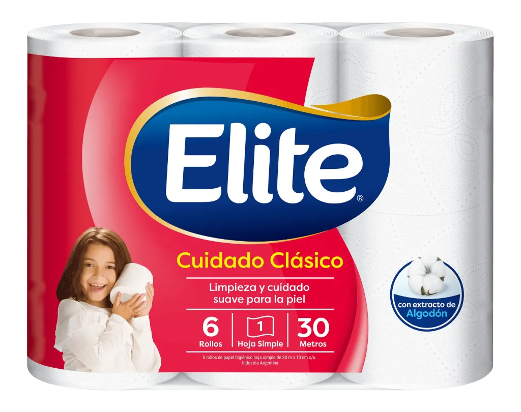 [110468] HIGIENICO ELITE C/EX. ALGODON 6 X 30MTS 