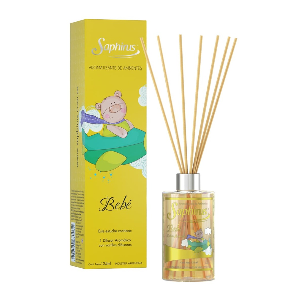 [100460] DIFUSOR EN VARILLA SAPHIRUS BEBE 125ML