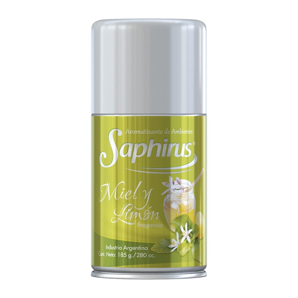 [106027] AEROSOL DE AMBIENTE SAPHIRUS MIEL Y LIMON 280 CC