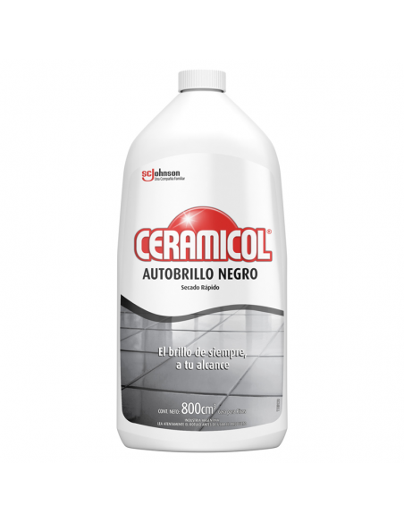 [102581] CERAMICOL AUTOBRILLO NEGRO  X 800 ML