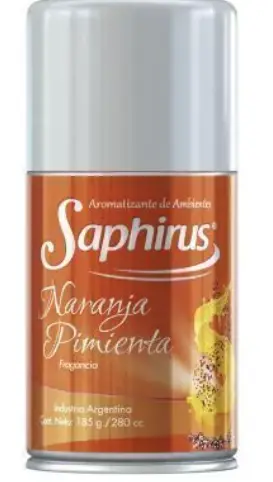 AEROSOL DE AMBIENTE SAPHIRUS NARANJA/PIMIENTA 280 CC