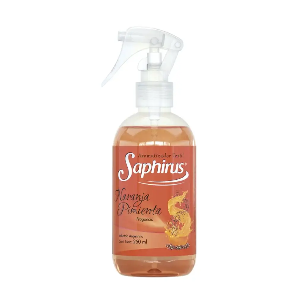 AROMATIZANTE TEXTIL SAPHIRUS NARANJA PIMIENTA  250ML