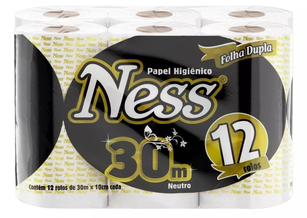 [806005] PAPEL HIGIENICO NESS DOBLE HOJA 12 X 30MT