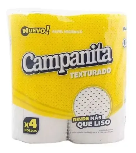 [000696] HIGIENICO CAMPANITA 4 X 30 MT TEXTURADO