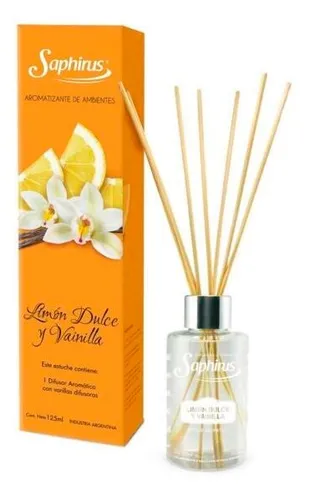 DIFUSOR EN VARILLA SAPHIRUS LIMON DULCE Y VAINILLA 125ML