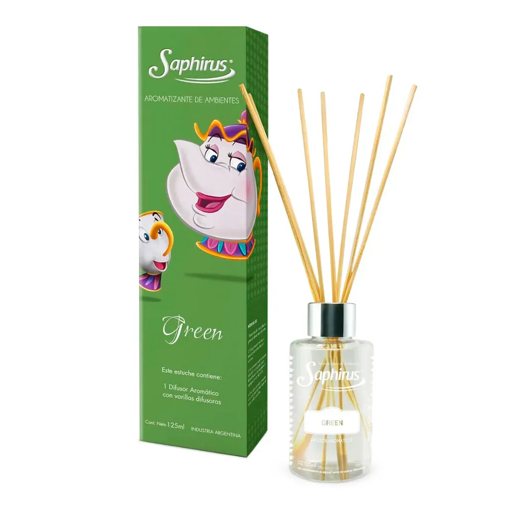 [680967] DIFUSOR EN VARILLA SAPHIRUS GREEN 125ML
