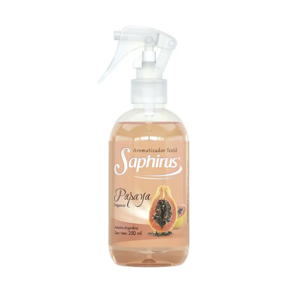 AROMATIZANTE TEXTIL SAPHIRUS PAPAYA 250ML