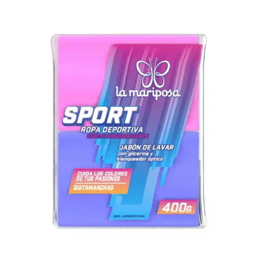 [106526] JABON PAN MARIPOSA SPORT 2UN X 400G